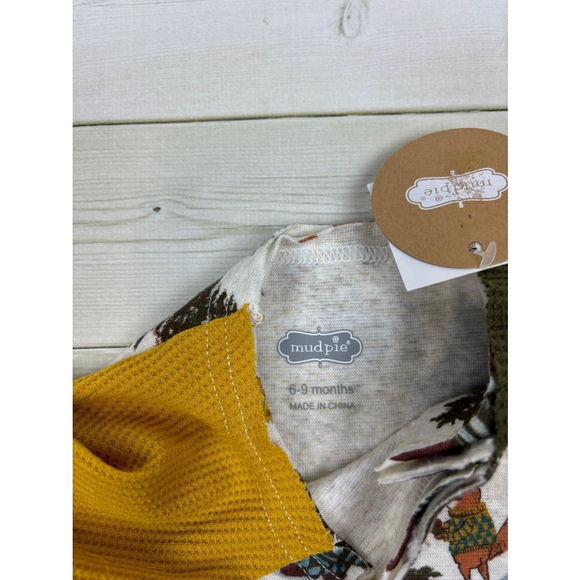 Mudpie Baby Woodland Sleeper Footie, Sz 6-9 months, NWT - Picture 3 of 3